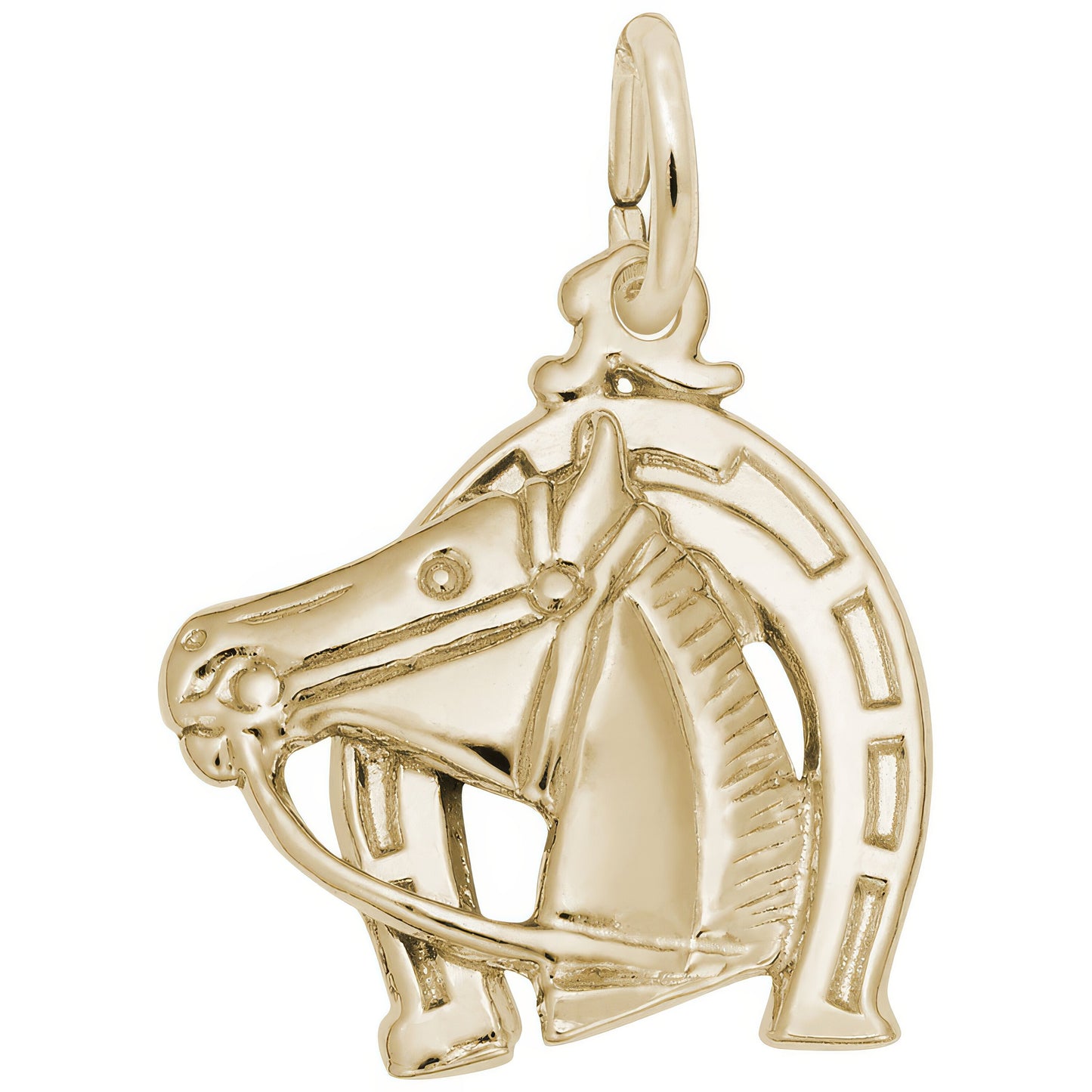 Sterling Silver Horse Charm - 14mm x 16mm