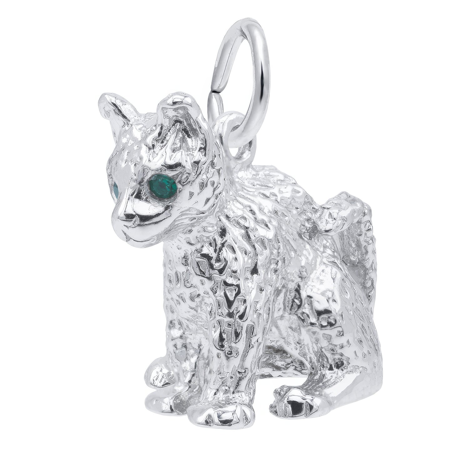 Cat Charm, Sterling Silver