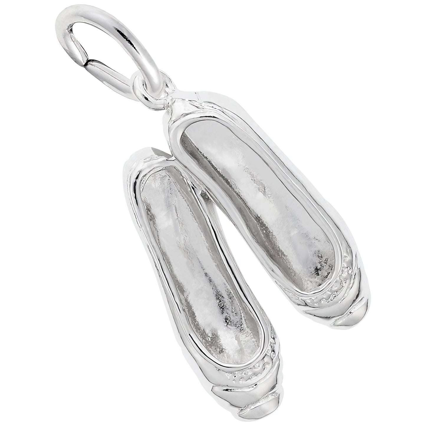 Ballet Slippers Charm - Metal - Sterling Silver