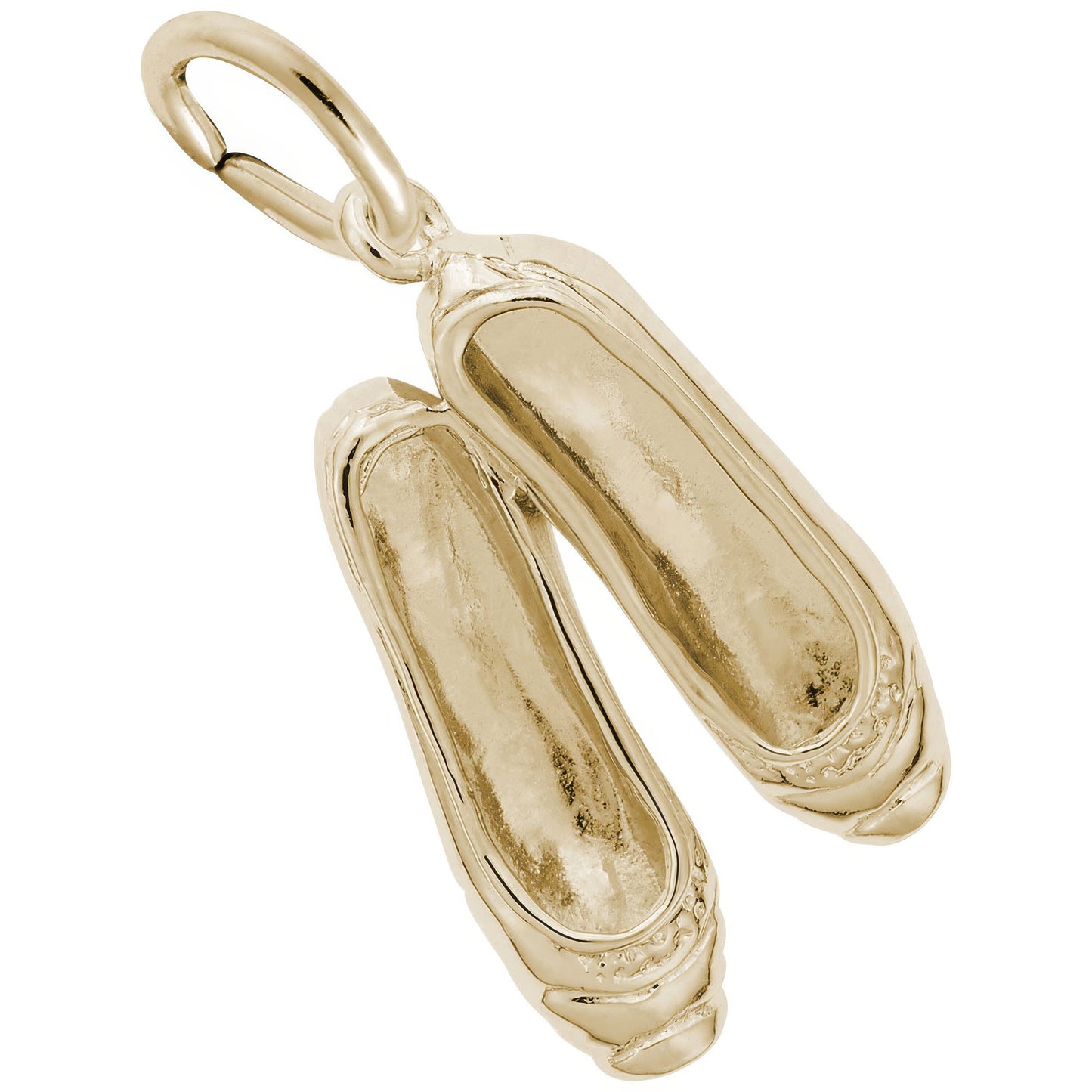 Ballet Slippers Charm - Metal - Sterling Silver