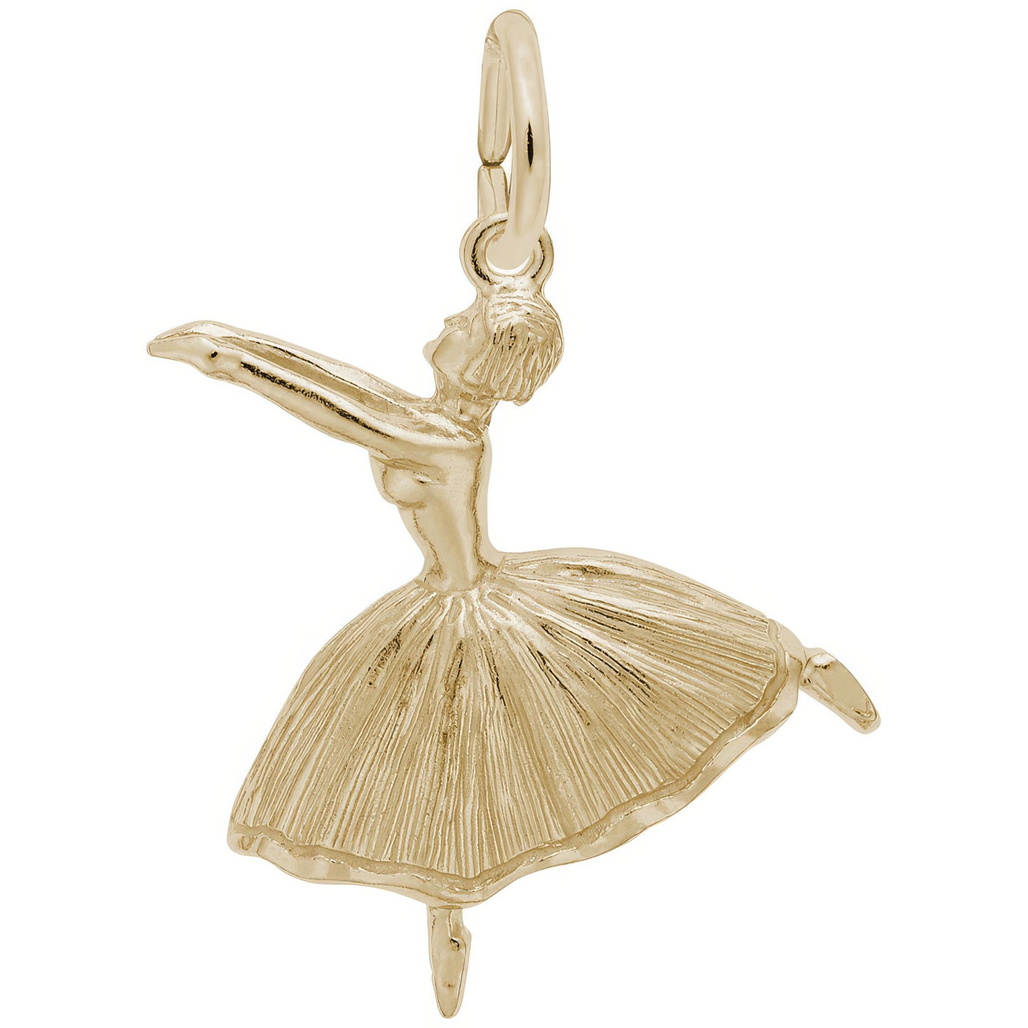 Sterling Silver Ballet Dancer Charm - 22mm x 20mm