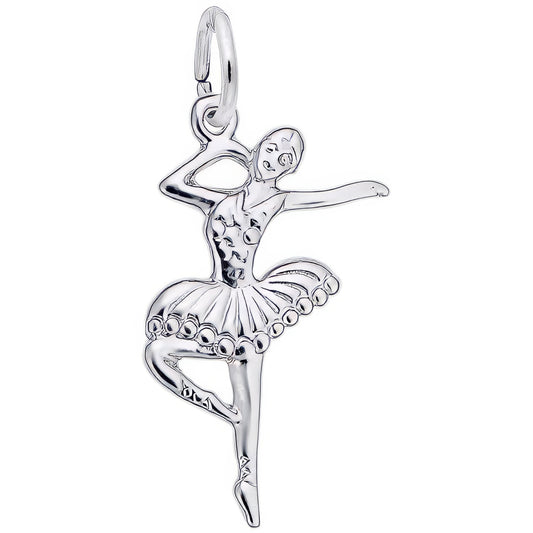 Charms Sterling Silver Ballet Dancer with Tutu Charm