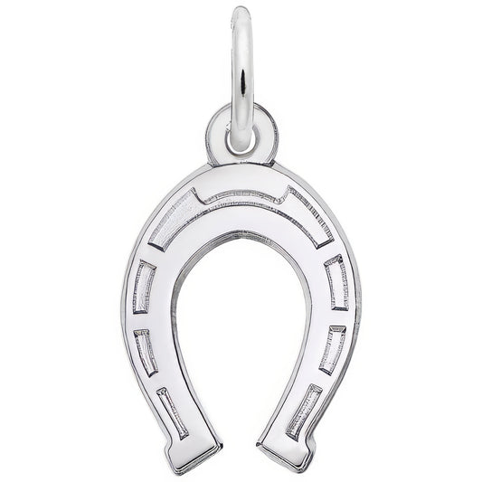 Charms Sterling Silver Horseshoe Charm