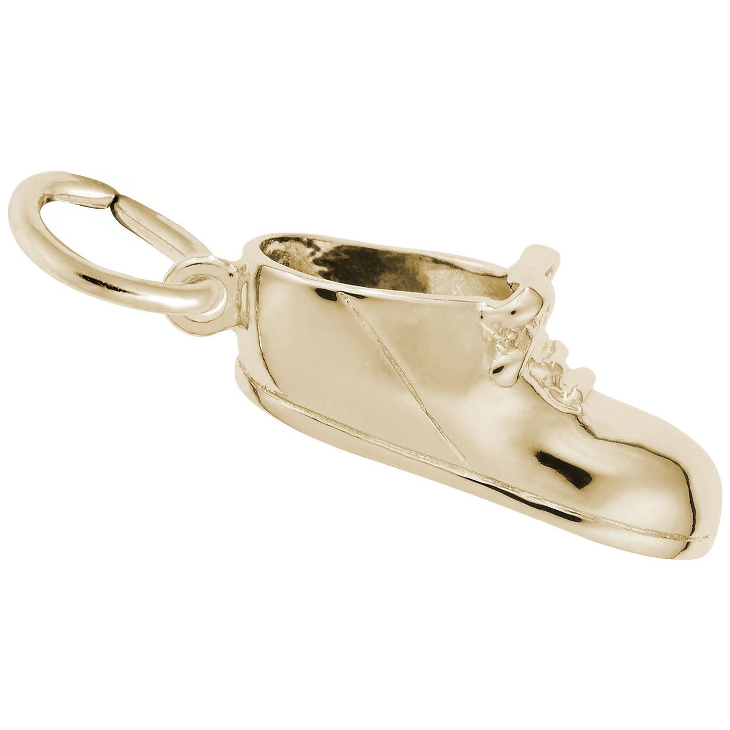 Baby Walking Shoe Charm - Metal - Sterling Silver