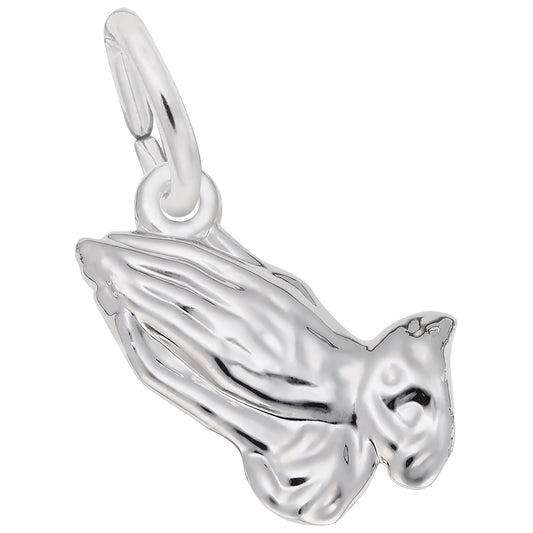 Sterling Silver Small Praying Hands Charm