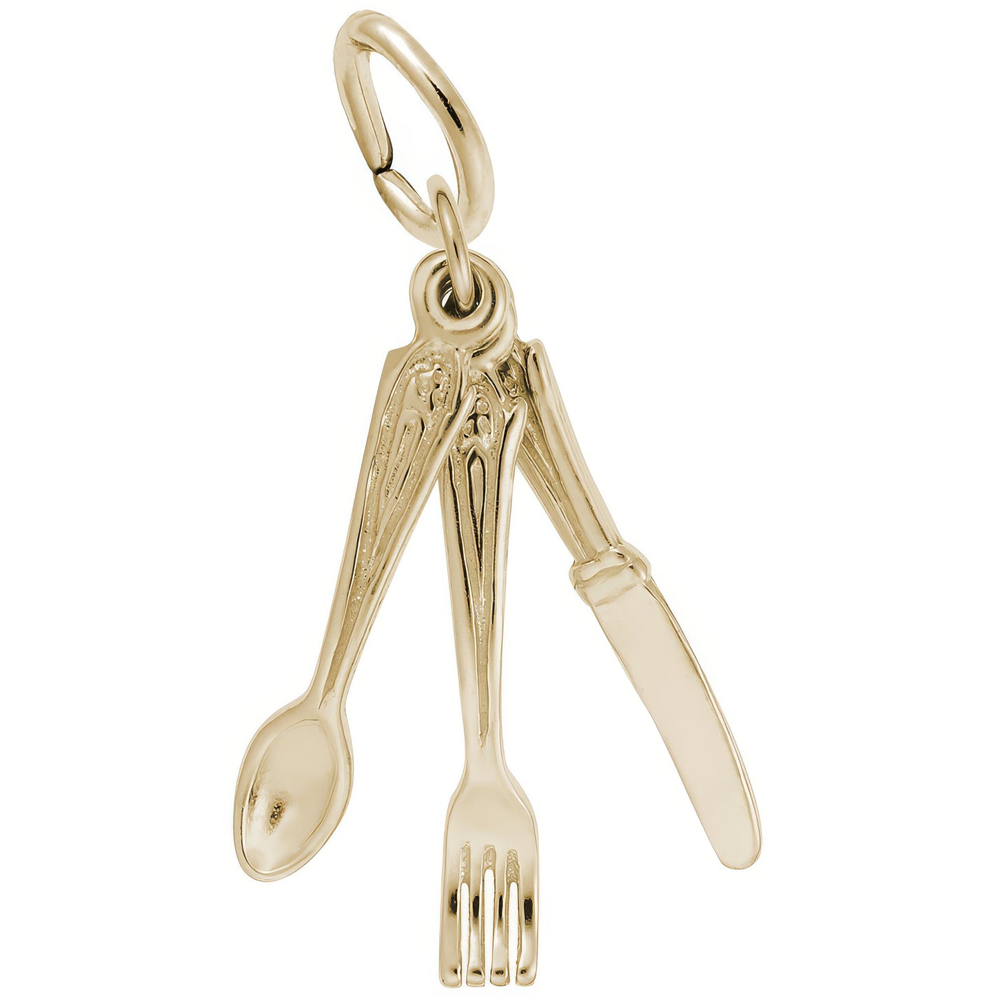 Utensils Charm - Metal - Sterling Silver