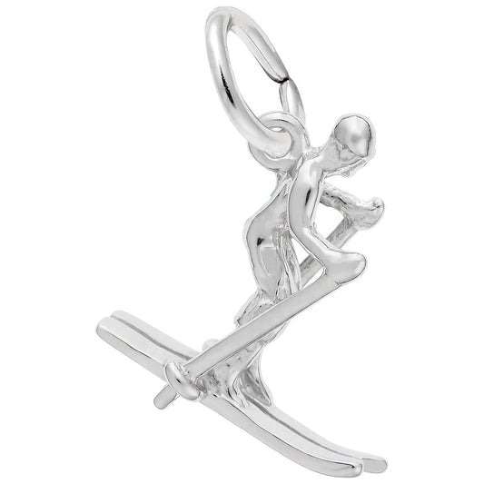 Charms Sterling Silver Skier Charm
