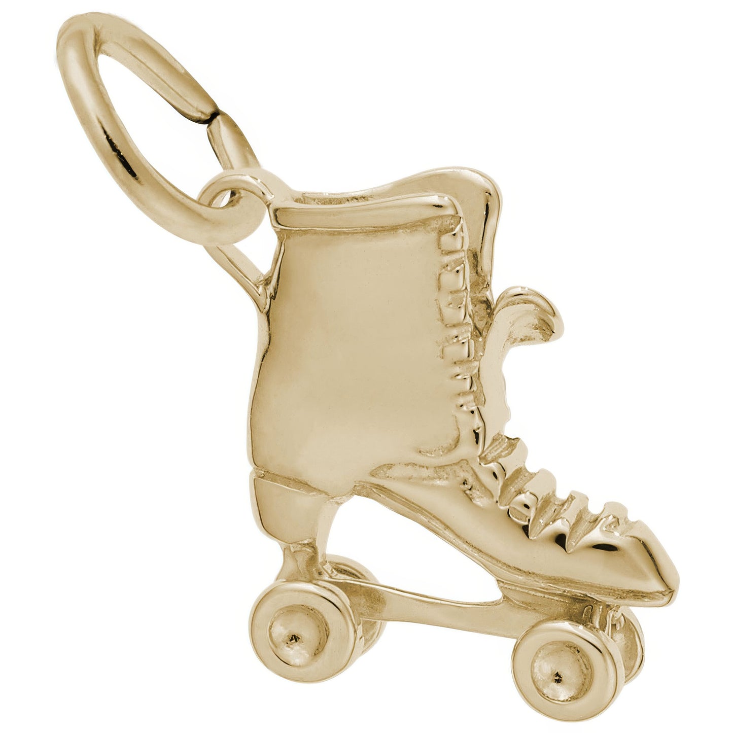 Roller Skate Charm - Metal - Sterling Silver