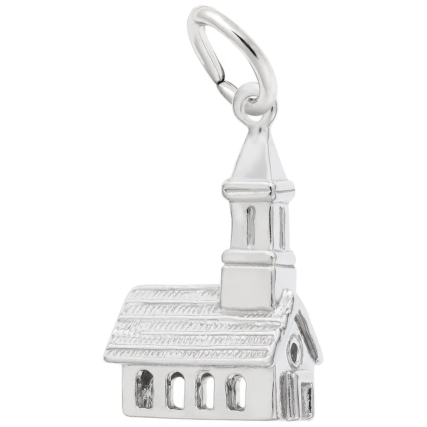 Sterling Silver Church Charm