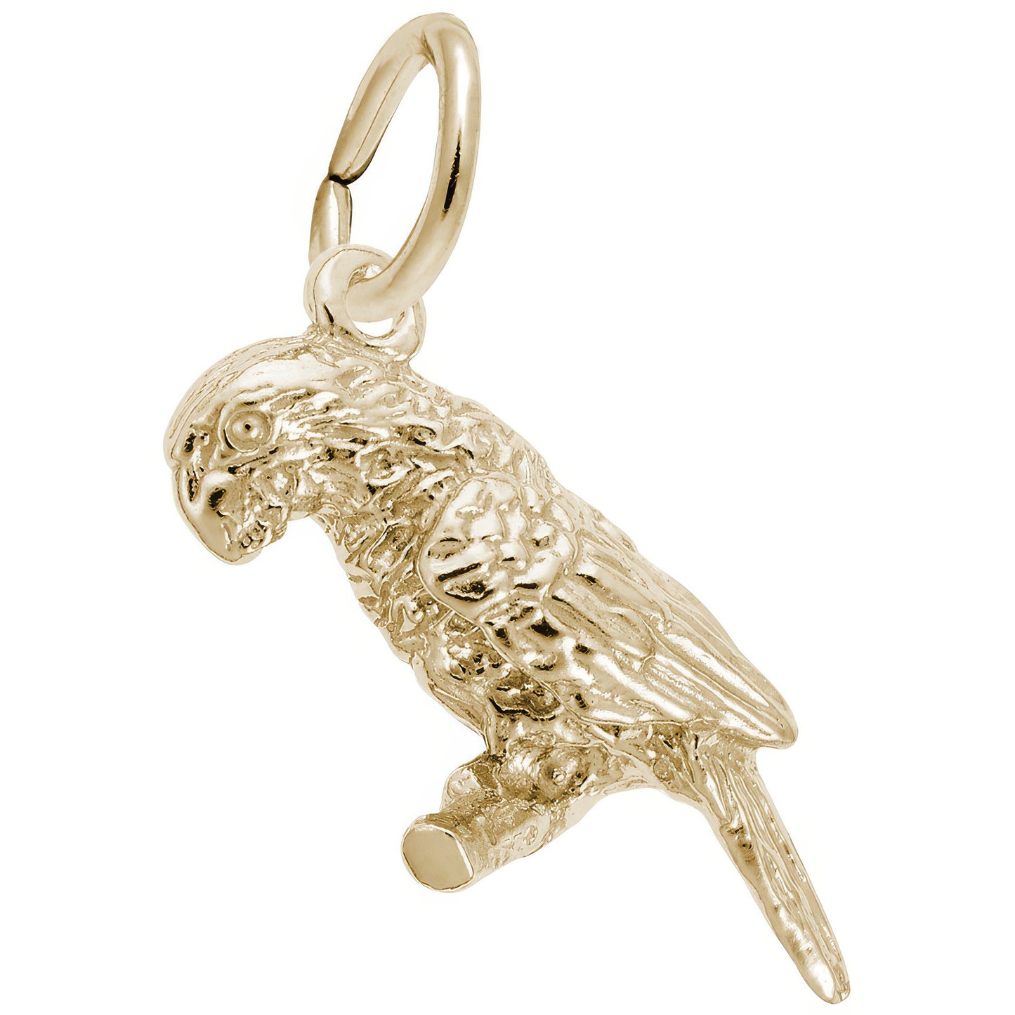 Sterling Silver Parrot Charm - 19mm x 9mm