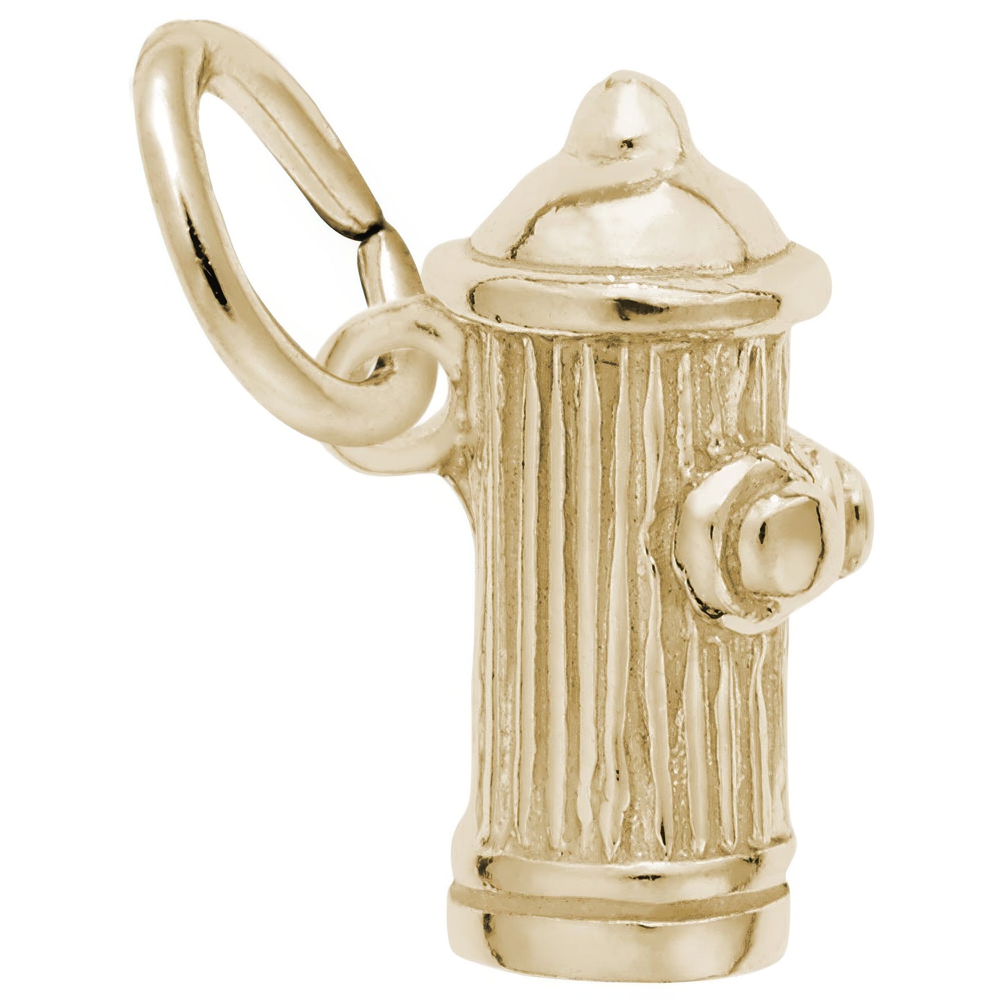 Classic Fire Hydrant Charm - Metal - Sterling Silver
