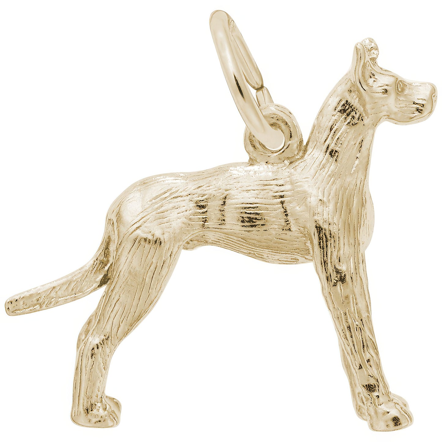 Sterling Silver Great Dane Charm - 19mm x 24mm