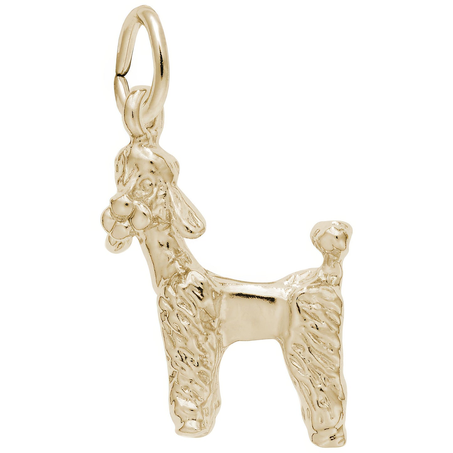Standard Poodle Charm - Metal - Sterling Silver