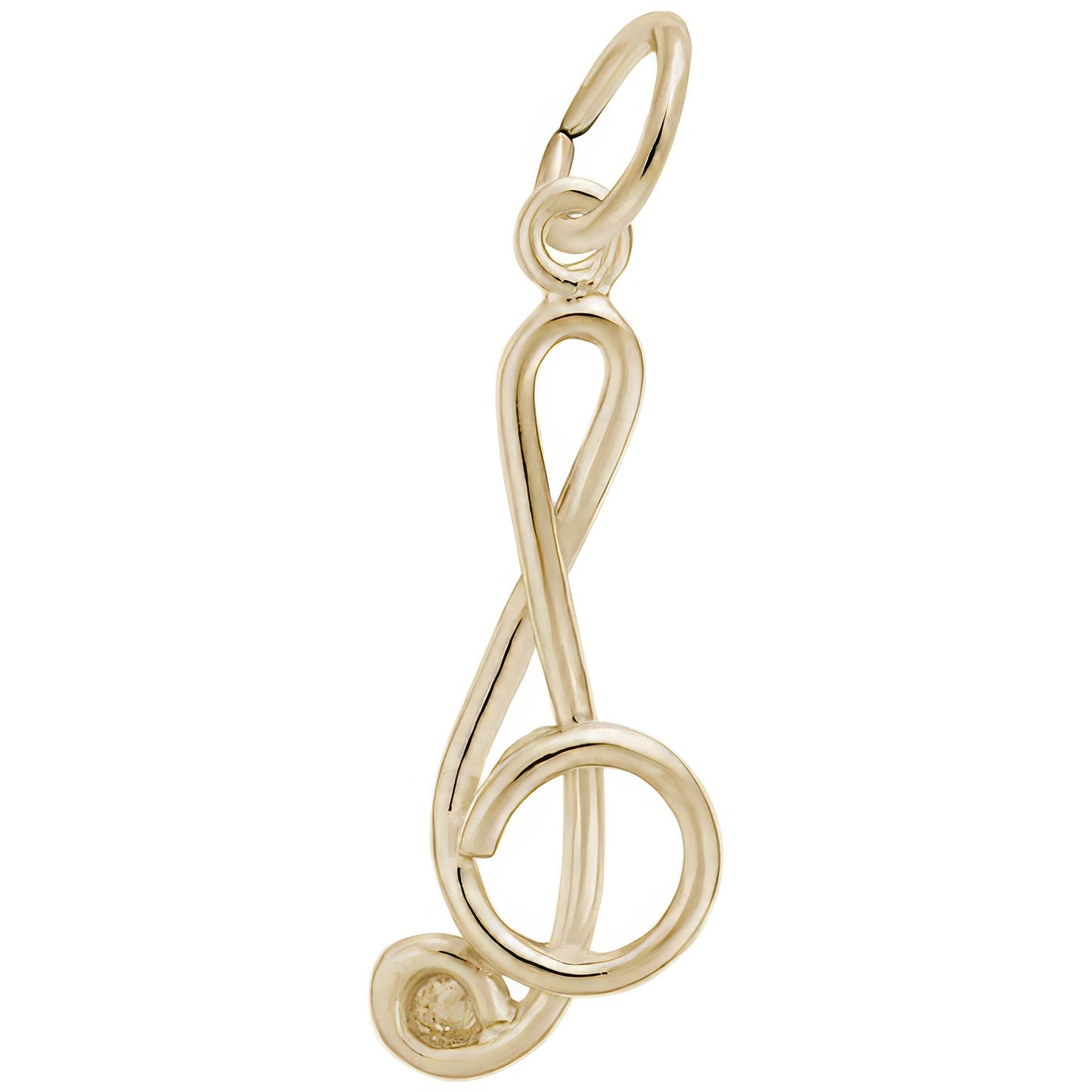 Charms Sterling Silver Treble Clef Charm