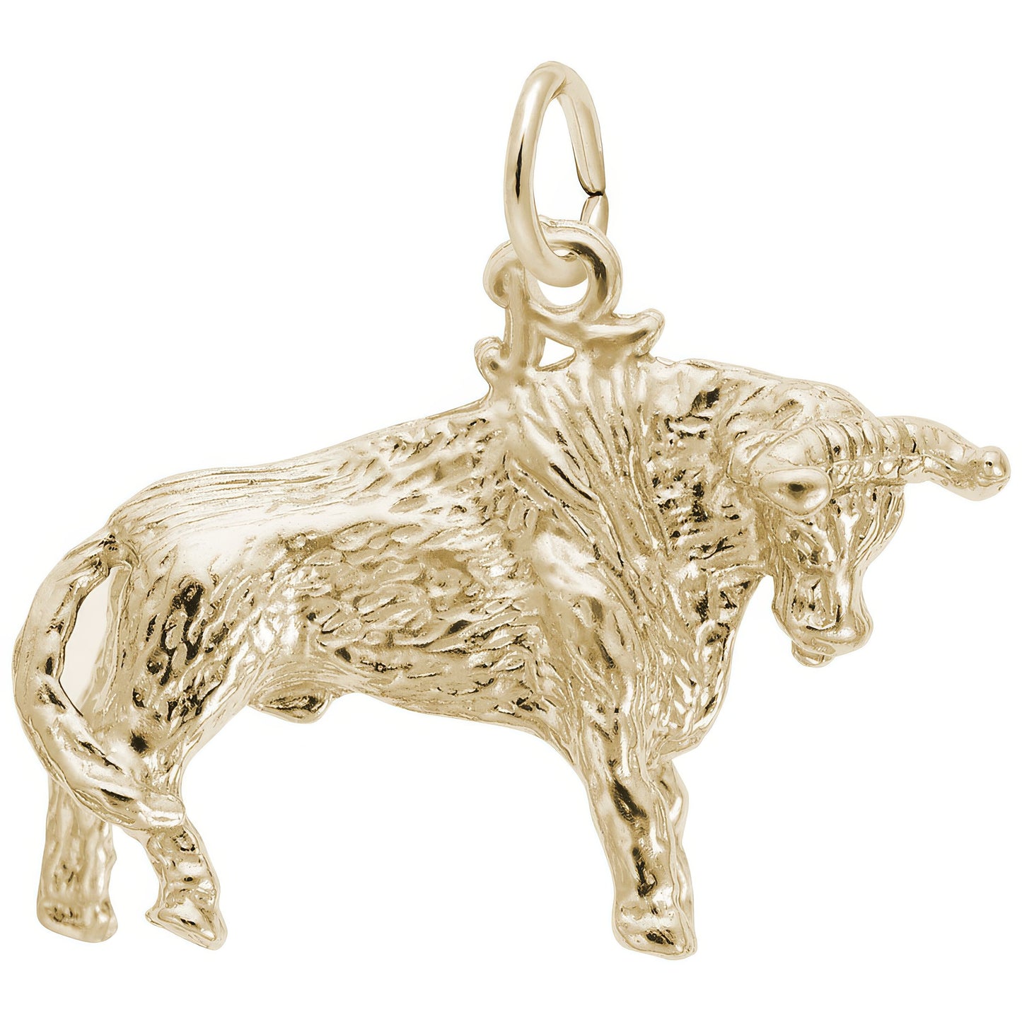 Bull Charm - Metal - Sterling Silver