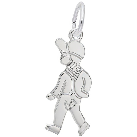 Charms Sterling Silver Walking Boy Charm