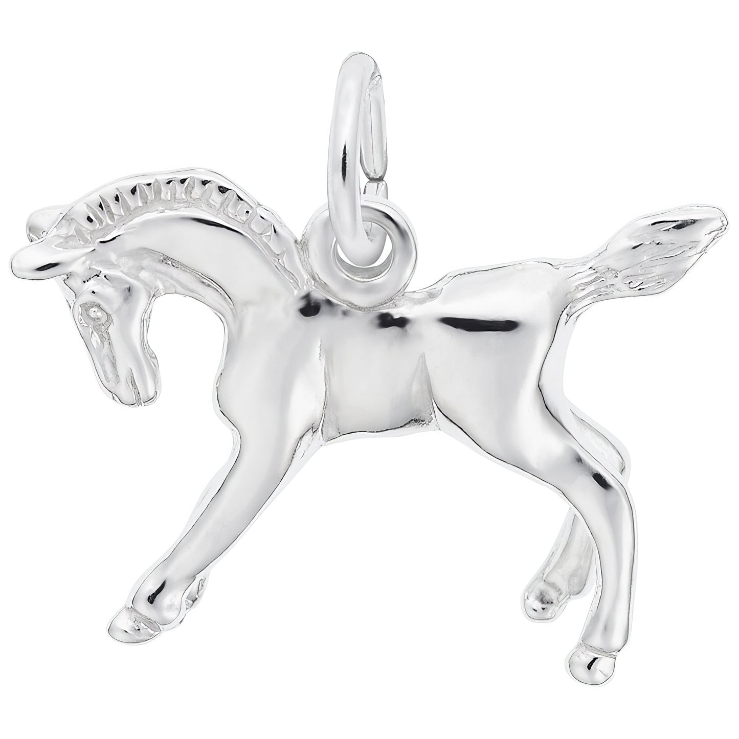 Horse Charm - Metal - Sterling Silver