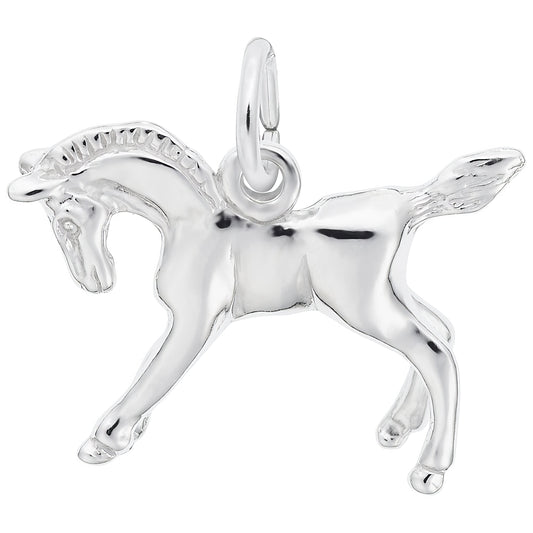 Horse Charm - Metal - Sterling Silver