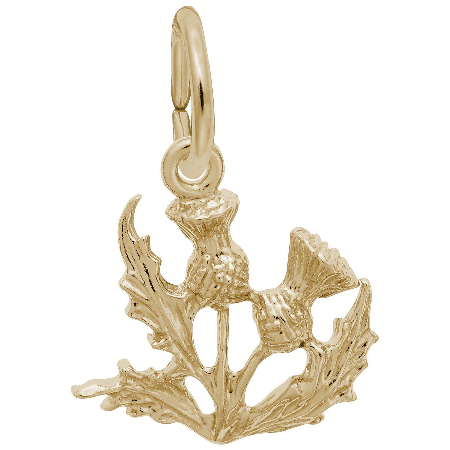Thistle Charm - Metal - Sterling Silver