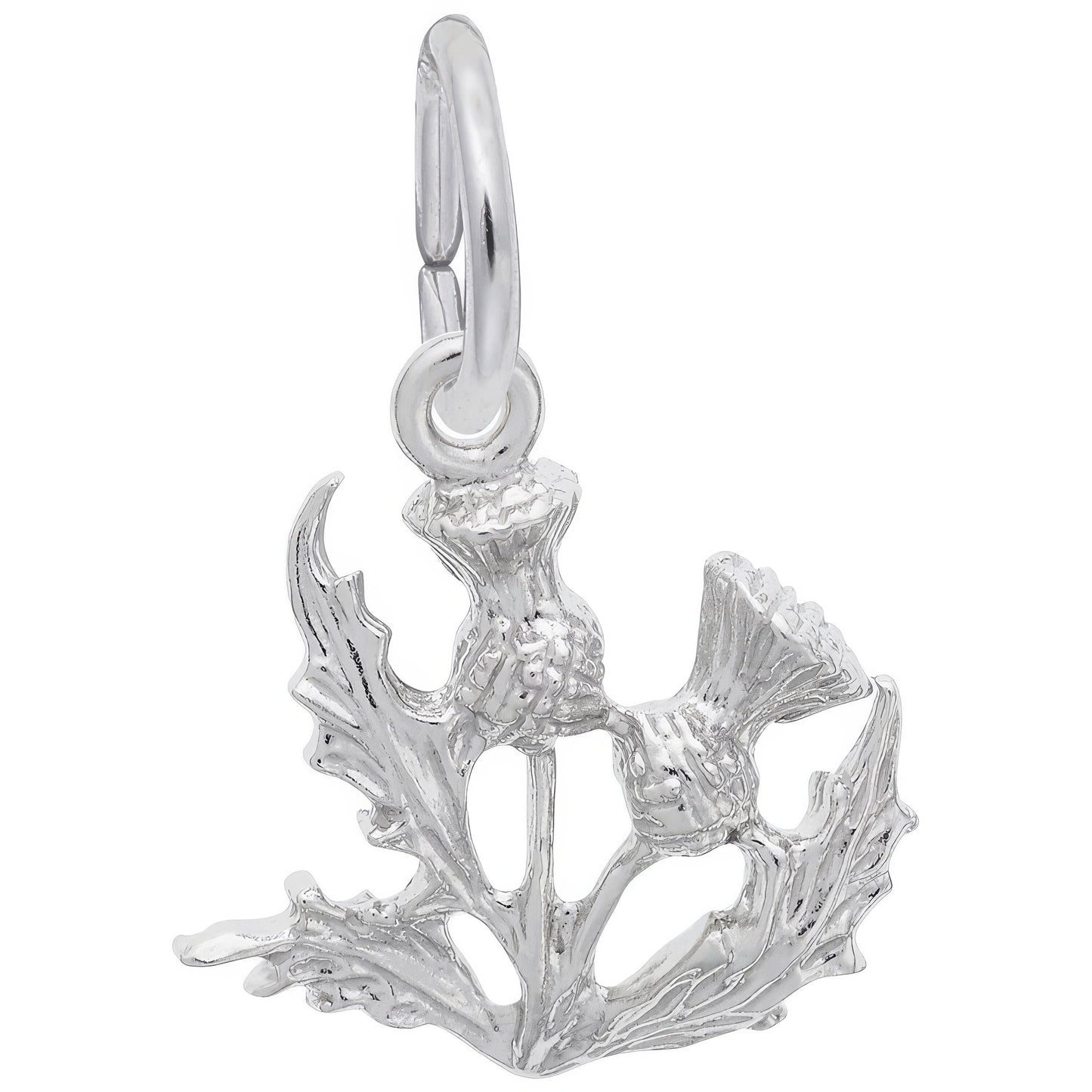 Thistle Charm - Metal - Sterling Silver