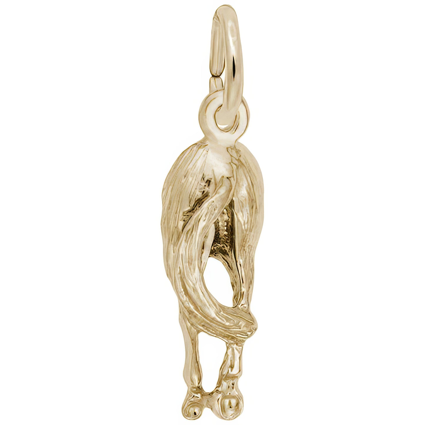Horses Behind Charm - Metal - Sterling Silver
