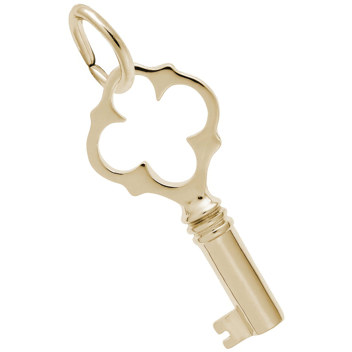 Old Style Key Charm - Metal - Sterling Silver