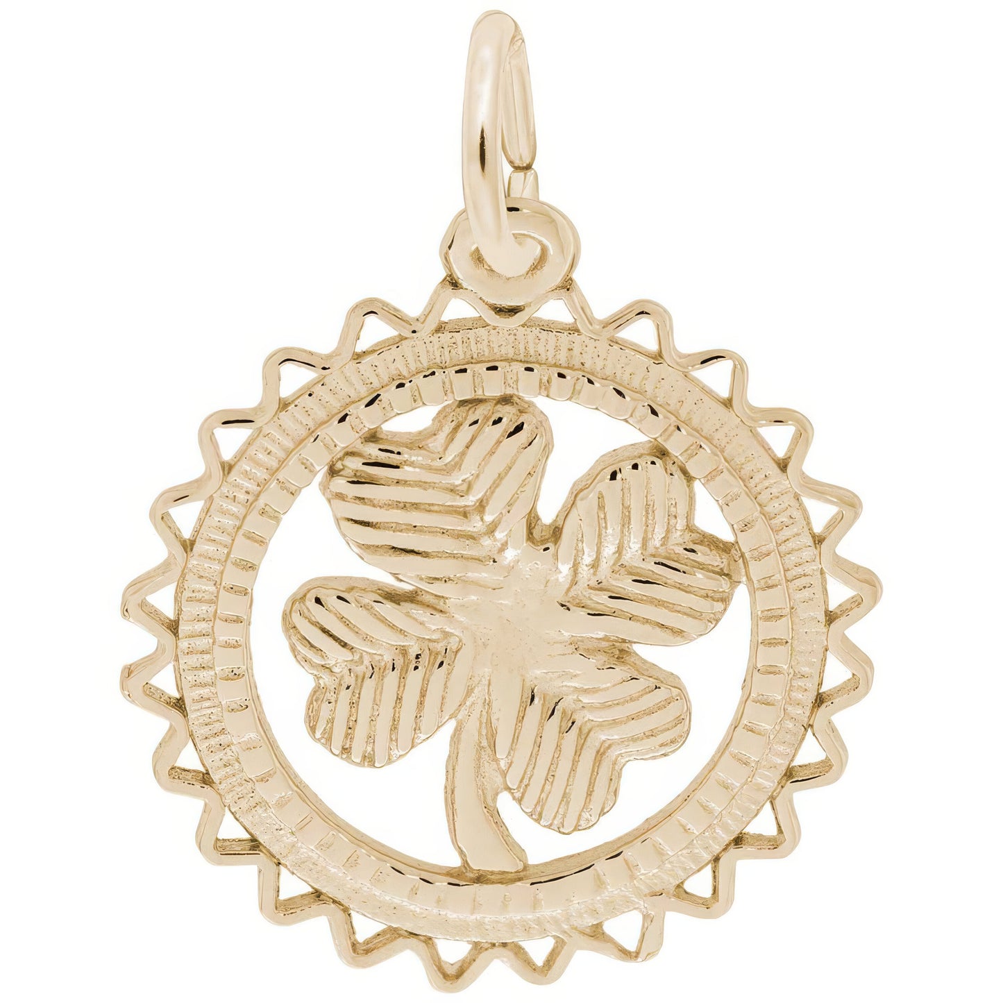 Clover Charm, Sterling Silver