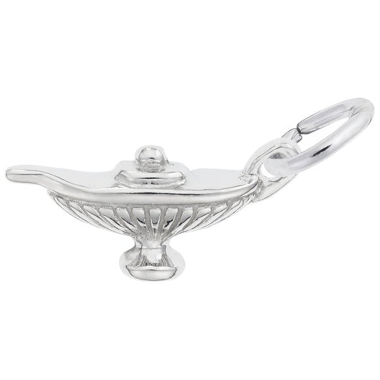 Magic Lamp Charm - Metal - Sterling Silver