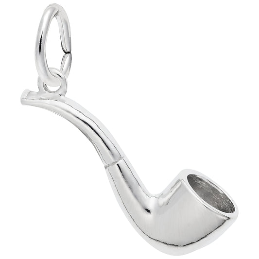 Pipe Charm - Metal - Sterling Silver