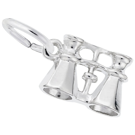 Binoculars Charm - Metal - Sterling Silver