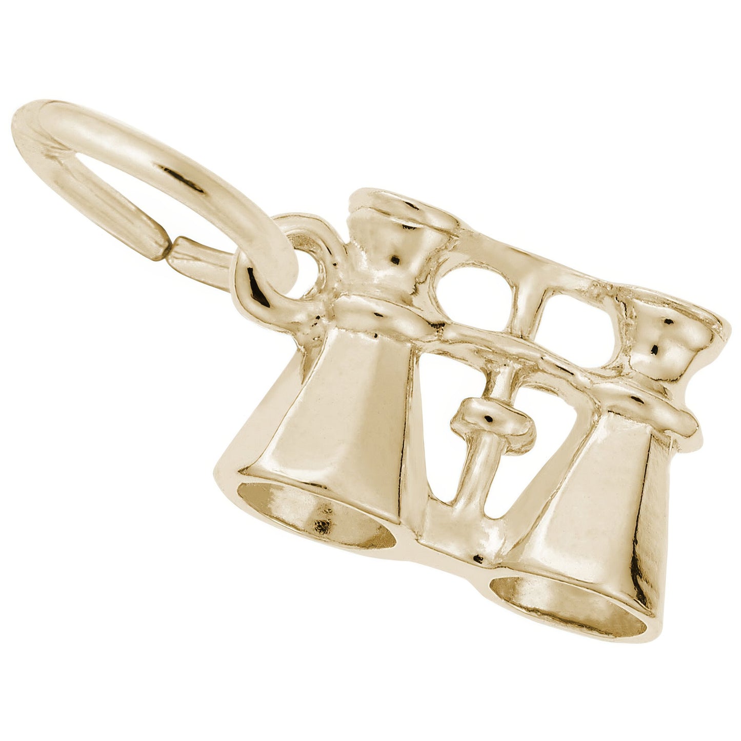 Binoculars Charm - Metal - Sterling Silver