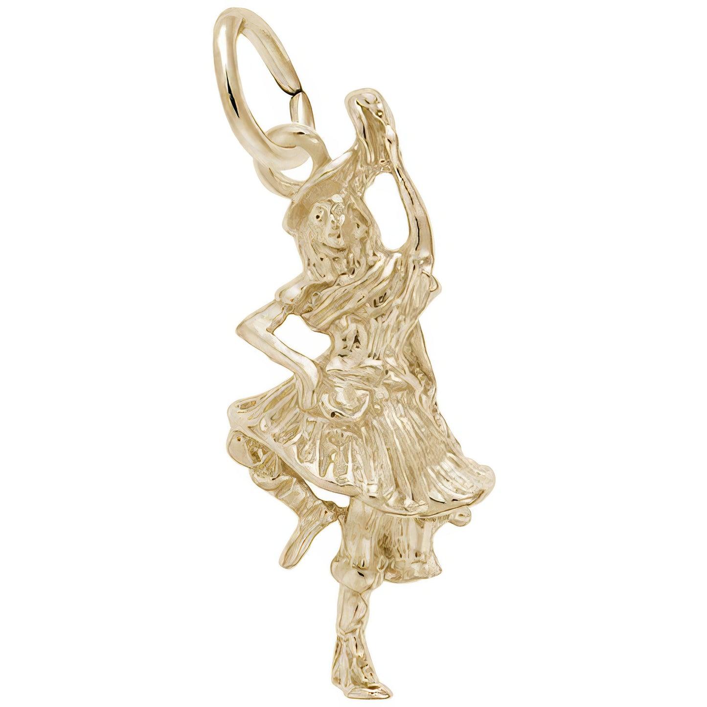 Highland Dancer Charm - Metal - Sterling Silver