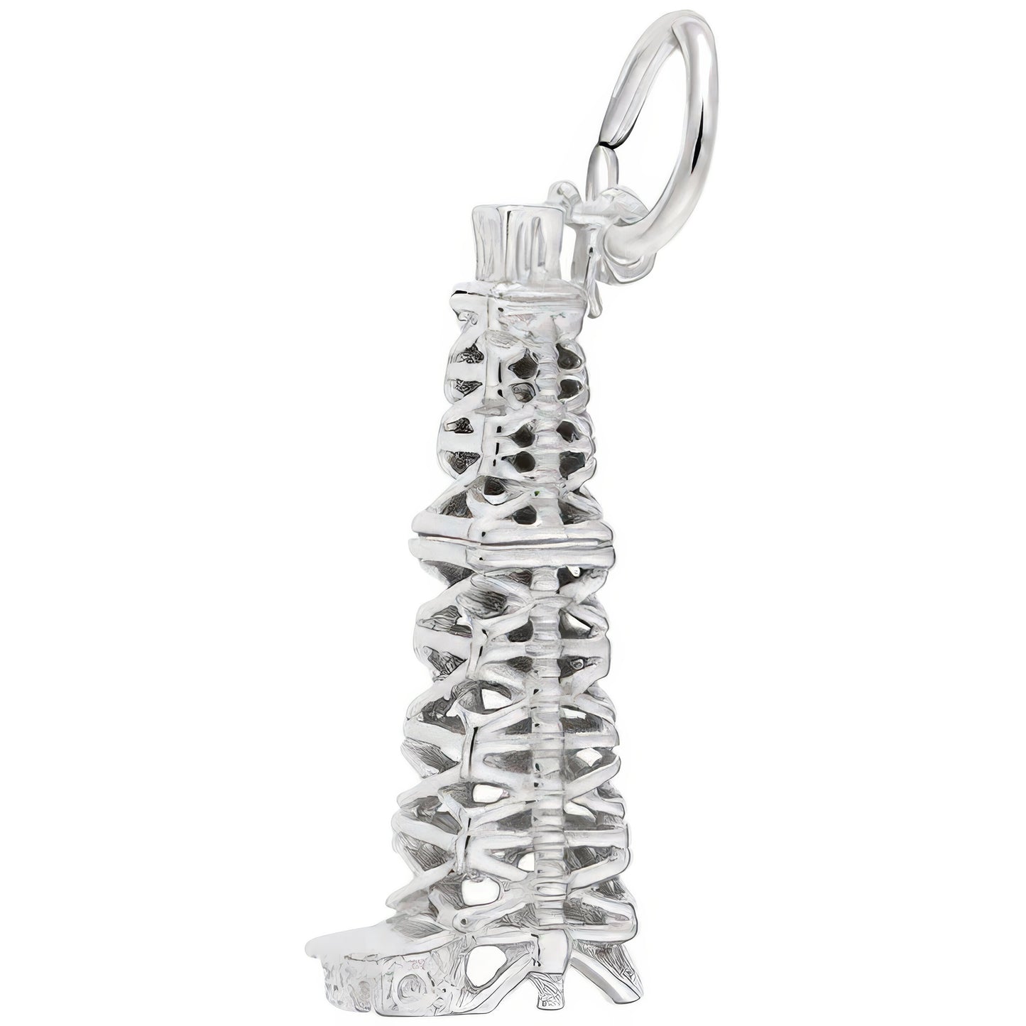 Oil Well Charm - Metal - Sterling Silver