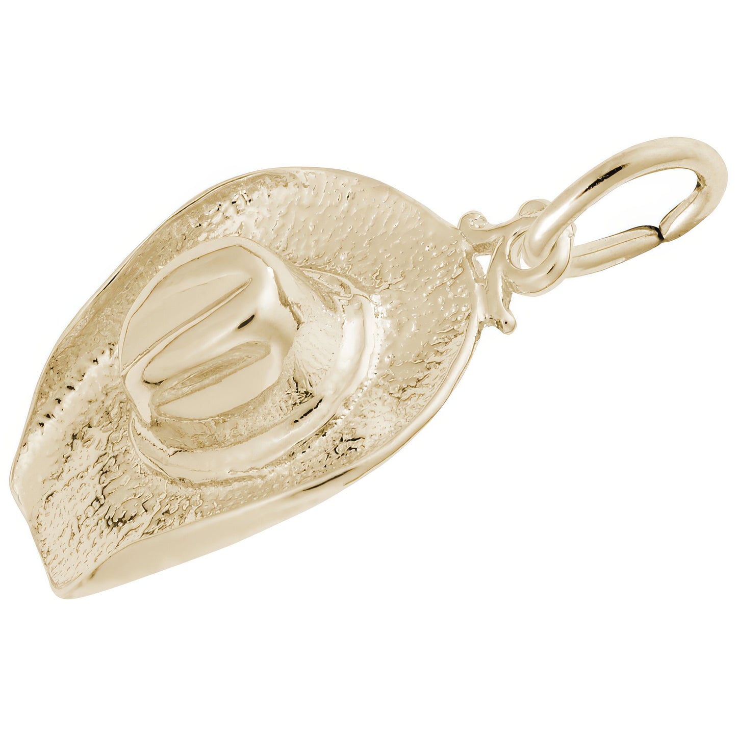 Sterling Silver Cowboy Hat Charm - 16mm x 11mm