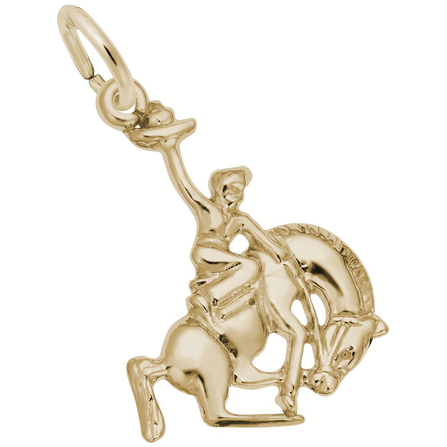 Rideem Cowboy Charm - Metal - Sterling Silver