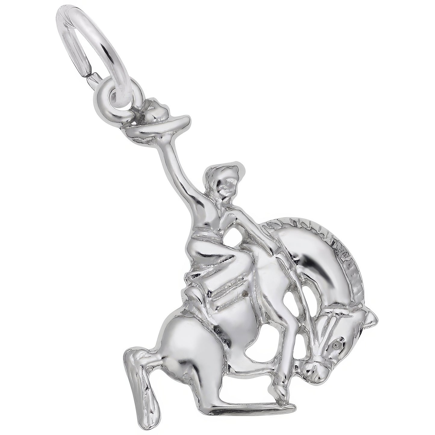 Rideem Cowboy Charm - Metal - Sterling Silver
