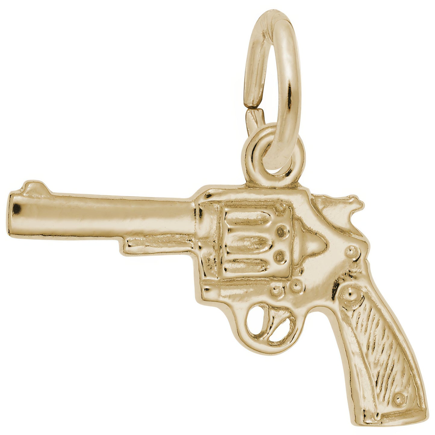 Revolver Charm - Metal - Sterling Silver