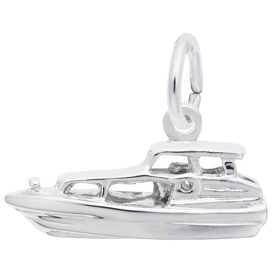 Yacht Charm - Metal - Sterling Silver