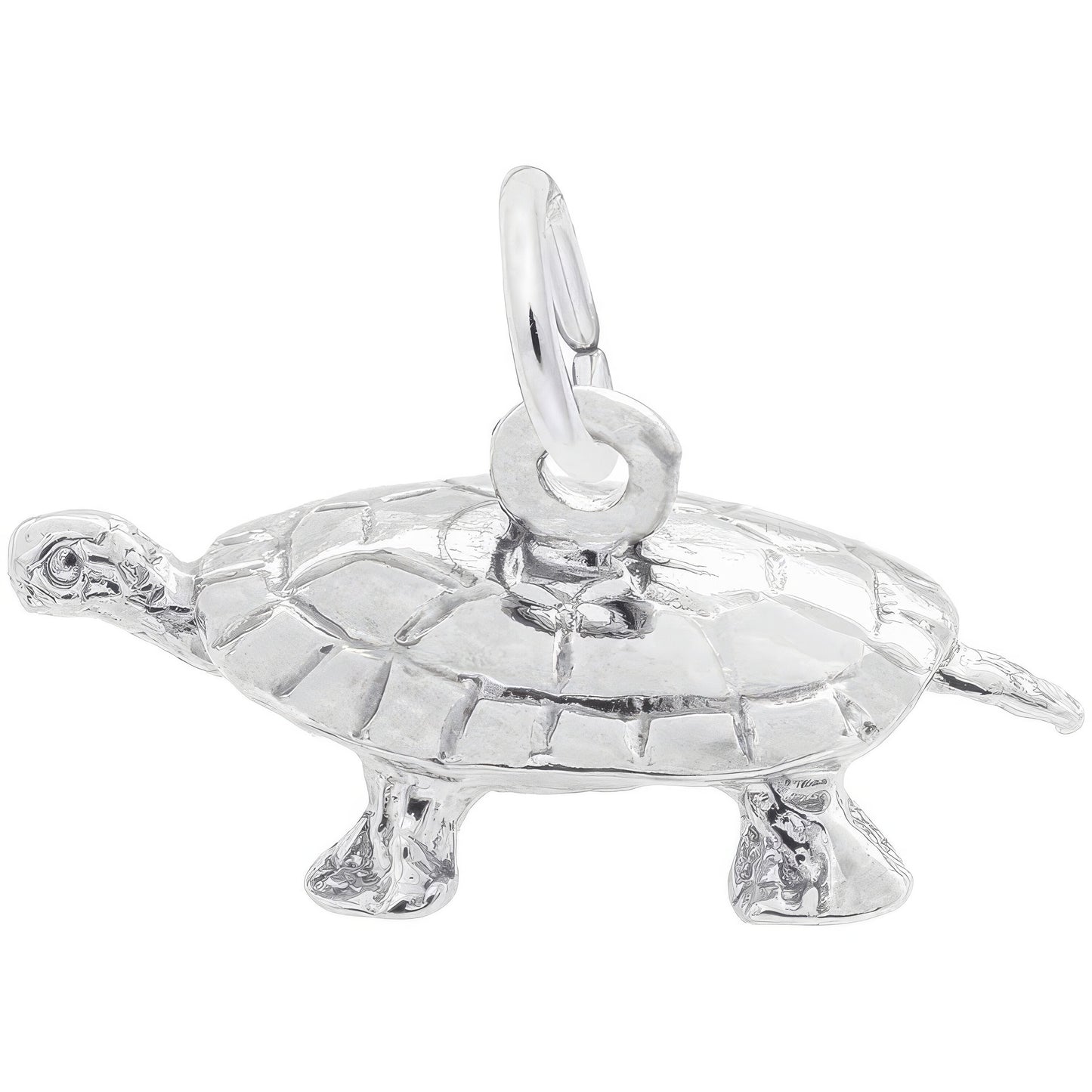 Turtle Charm, Sterling Silver