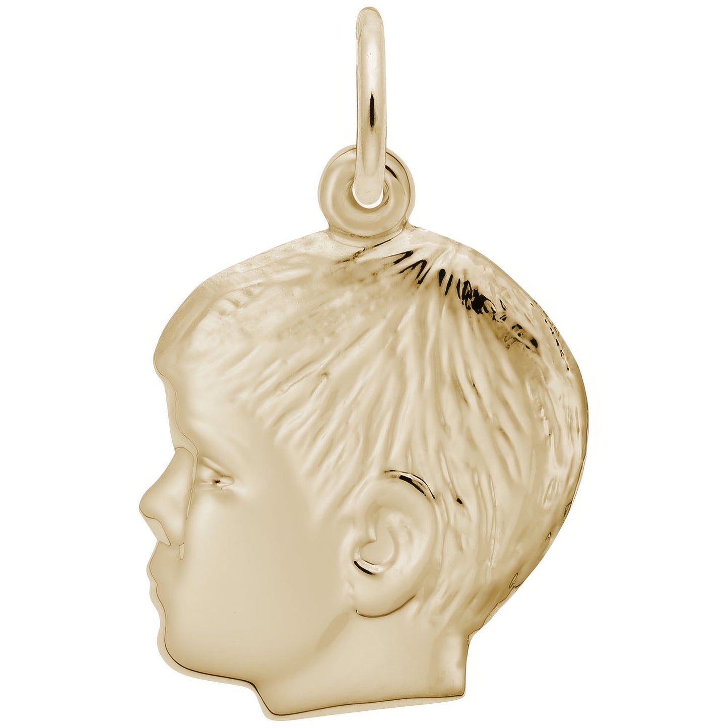 Sterling Silver Young Boy's Head Charm