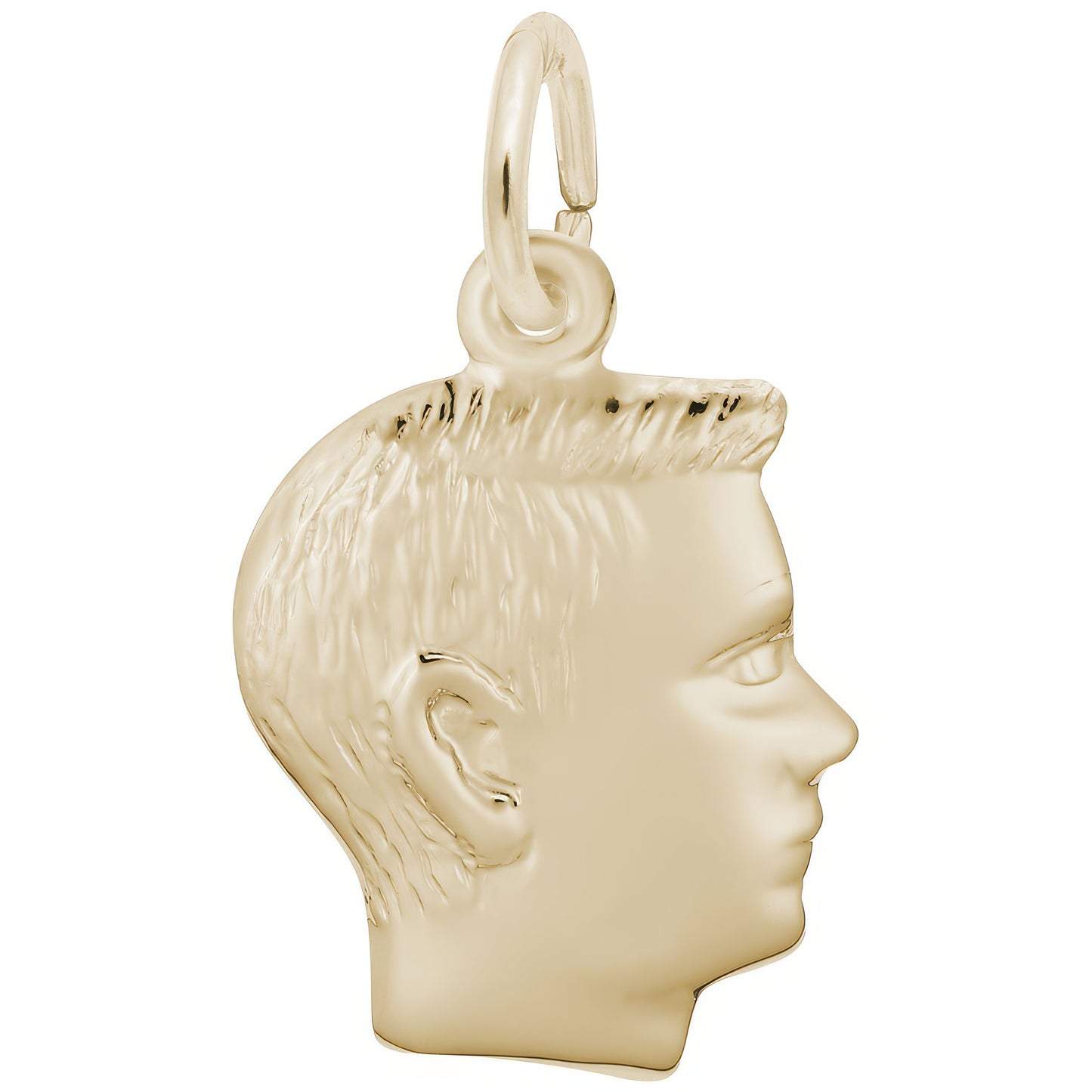 Sterling Silver Boy Charm - 17mm x 14mm