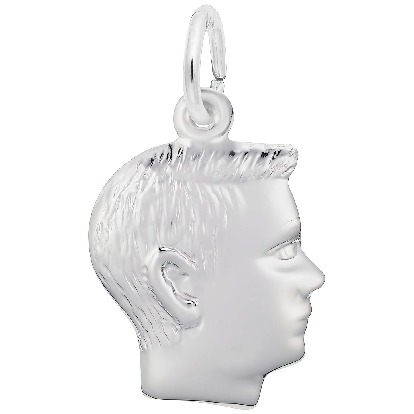 Sterling Silver Boy Charm - 17mm x 14mm