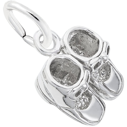 Sterling Silver Baby Booties Charm