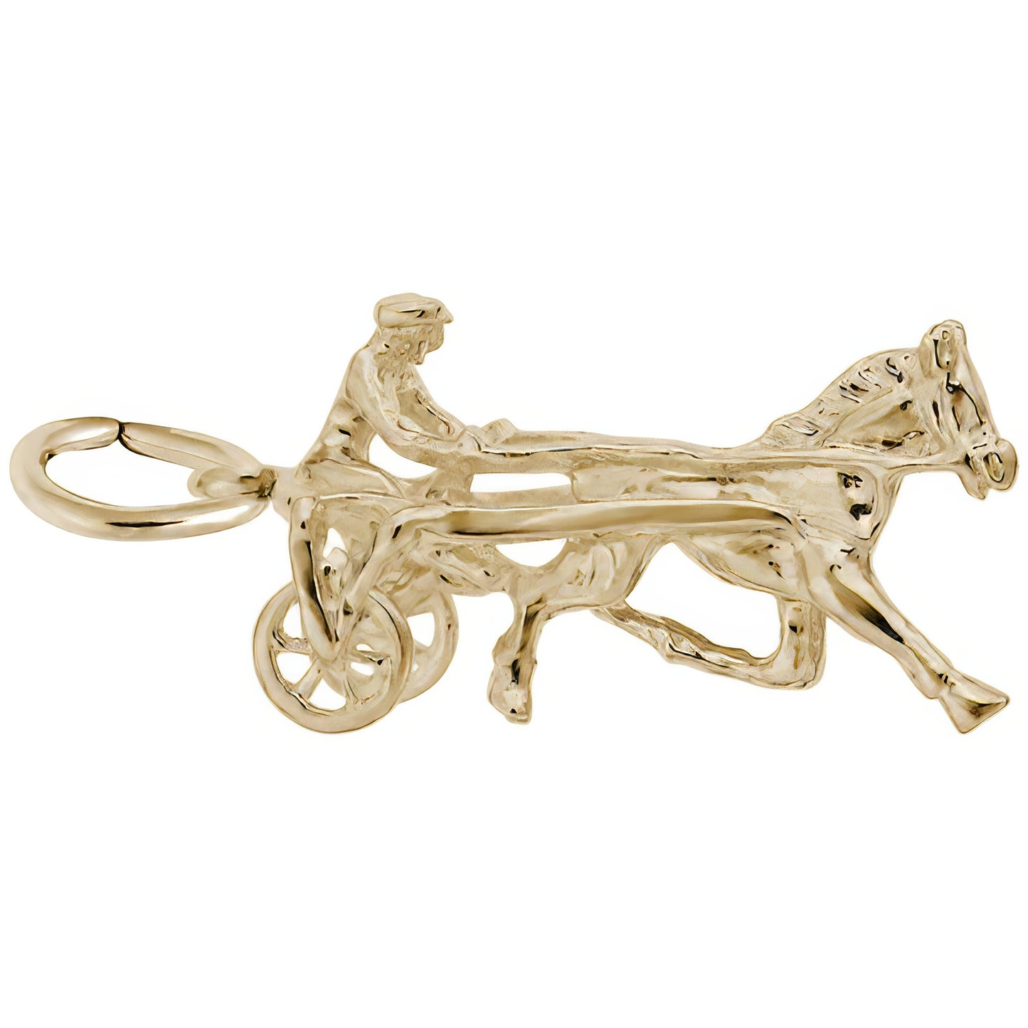 Horse Trotter Charm - Metal - Sterling Silver