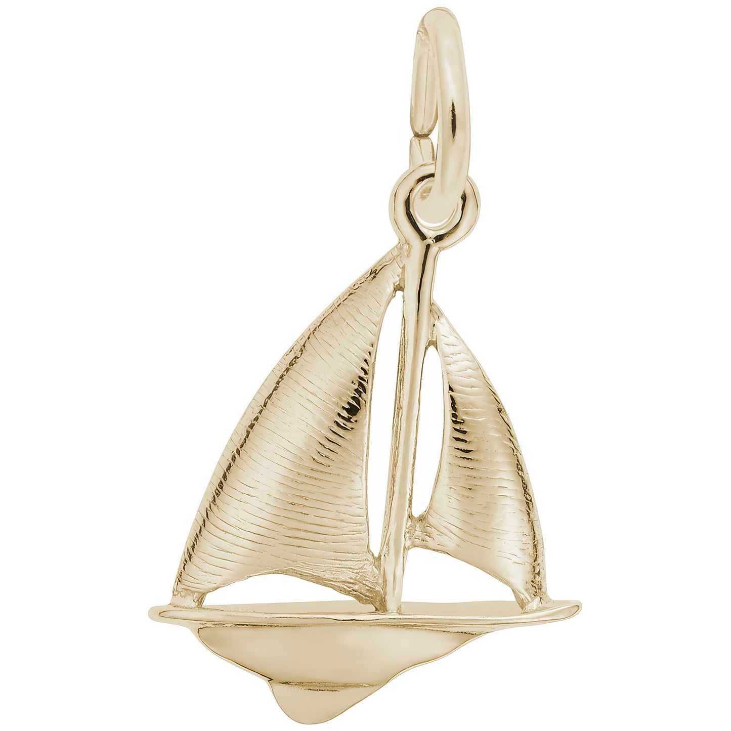 Sterling Silver Sloop Sailboat Charm