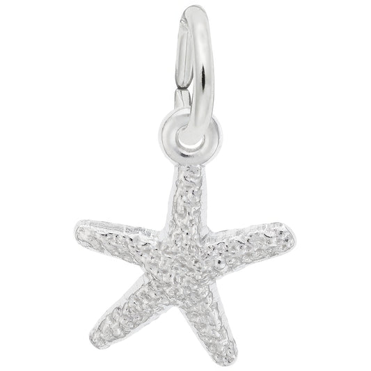 Classic Starfish Charm - Metal - Sterling Silver