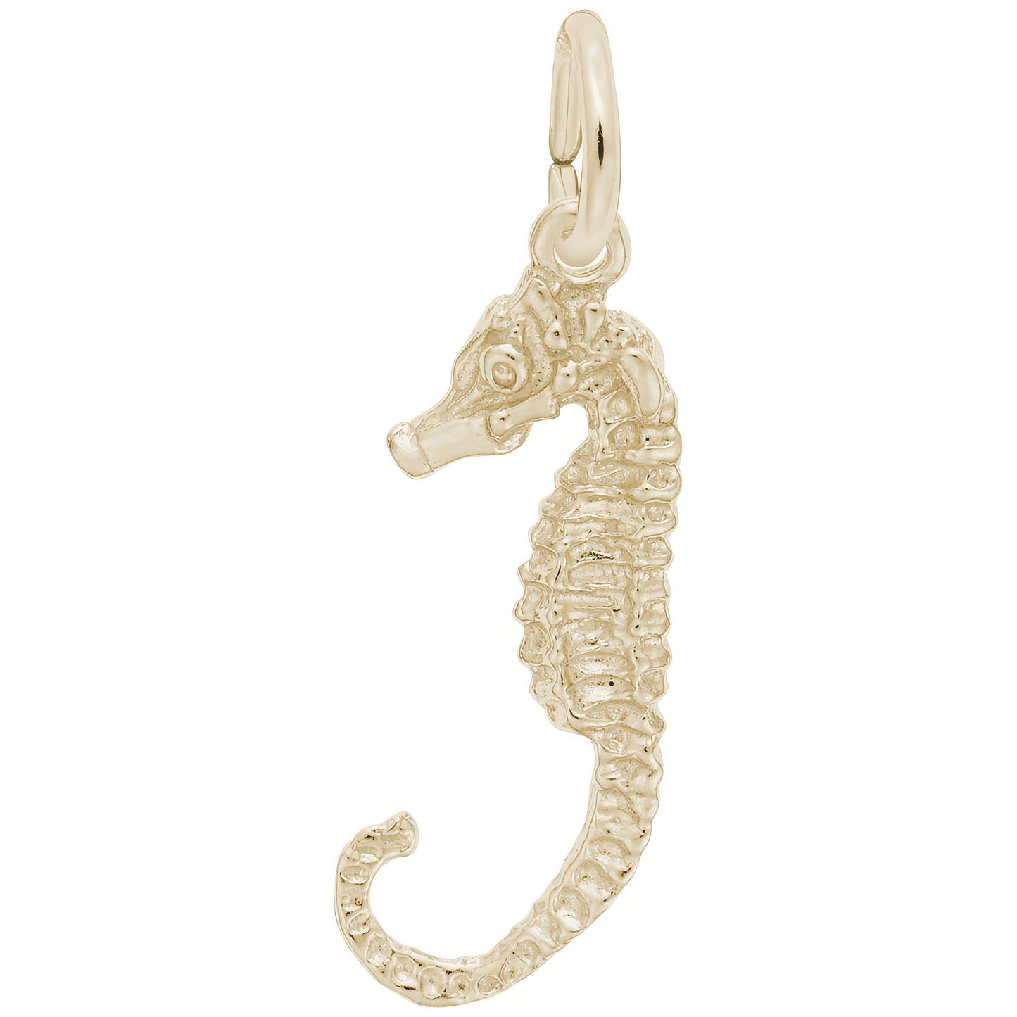 Sterling Silver Seahorse Charm - 21mm x 9mm