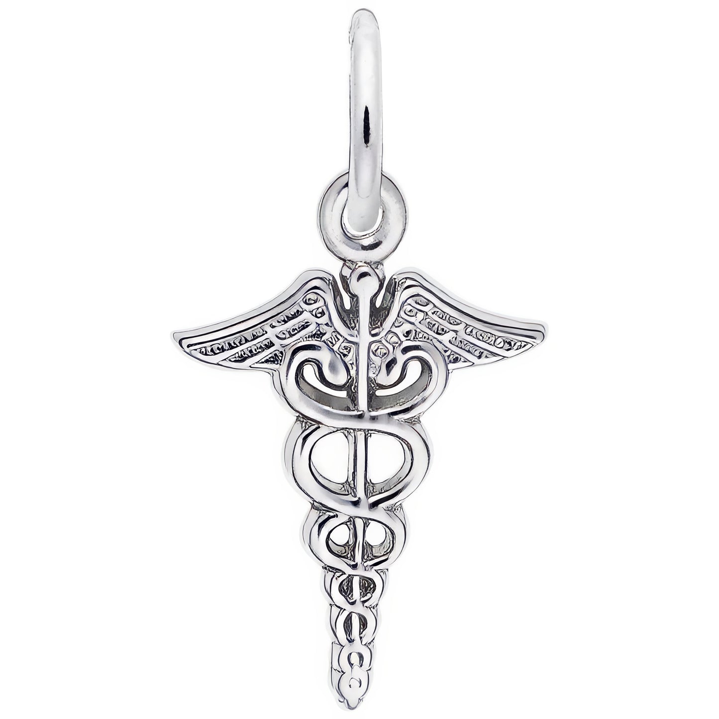 Charms Sterling Silver Caduceus Charm
