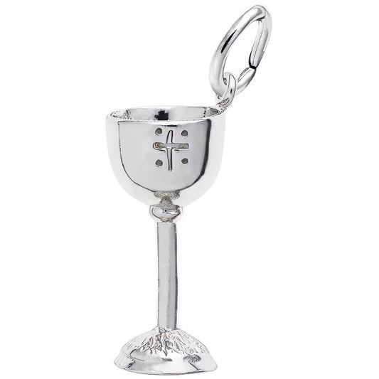 Communion Chalice Charm - Metal - Sterling Silver