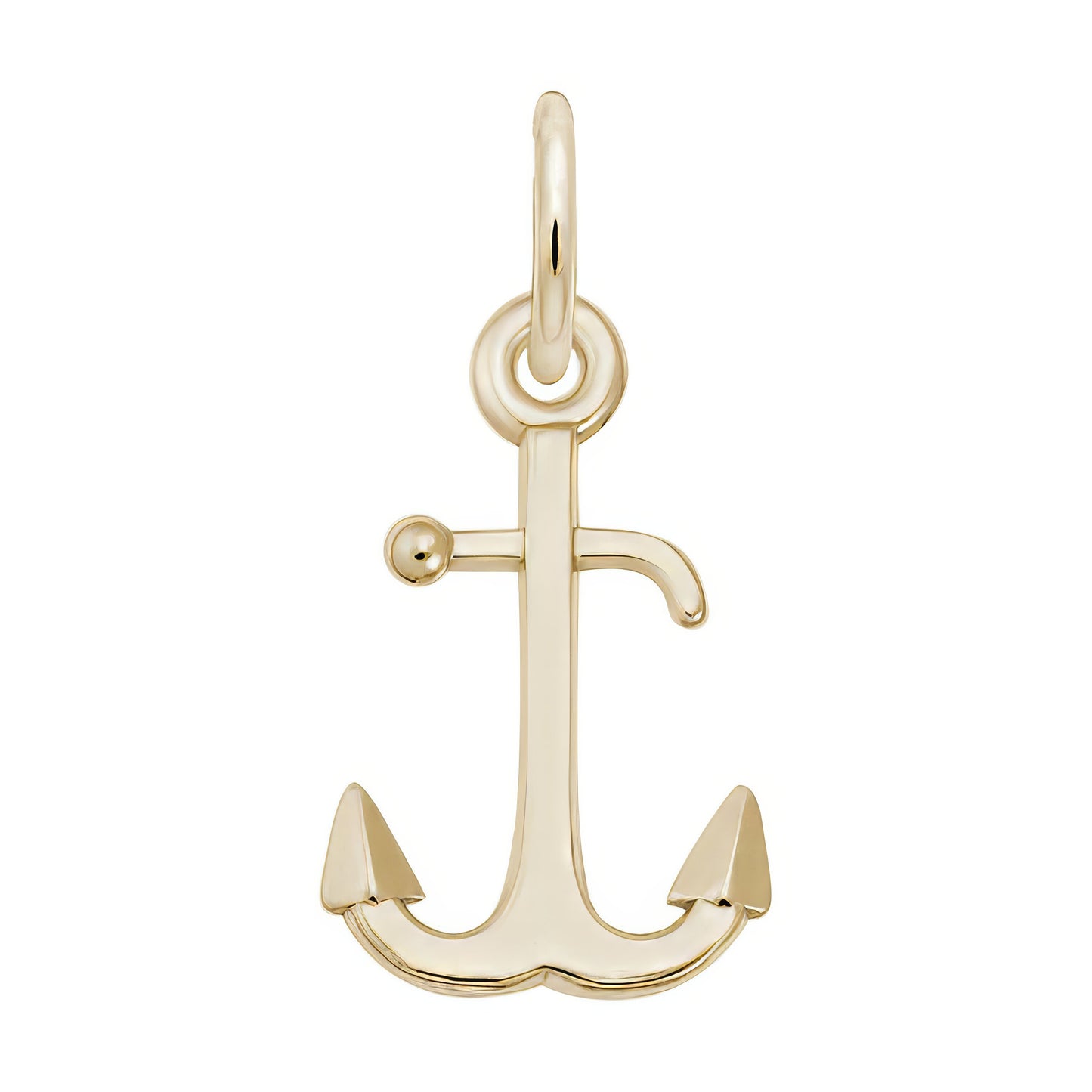 Sterling Silver Anchor Charm - 12mm x 13mm